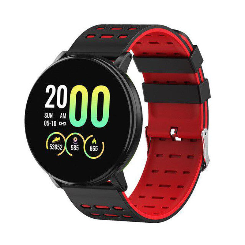 119Plus Smart Watch | Waterproof Sport Round Smartwatch for Men and Women, Blood Pressure Monitoring, Fitness Tracker, Android & iOS Compatible Digital Watch
